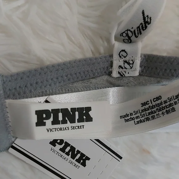PINK Victoria's Secret Gray Women's Bra - Picture 2 of 3